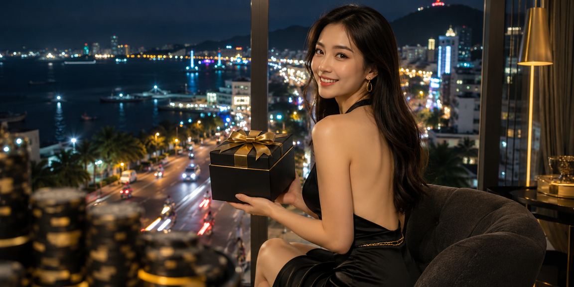 Ánh neon Vũng Tàu gợi bối cảnh xem kèo thể thao vào buổi tối